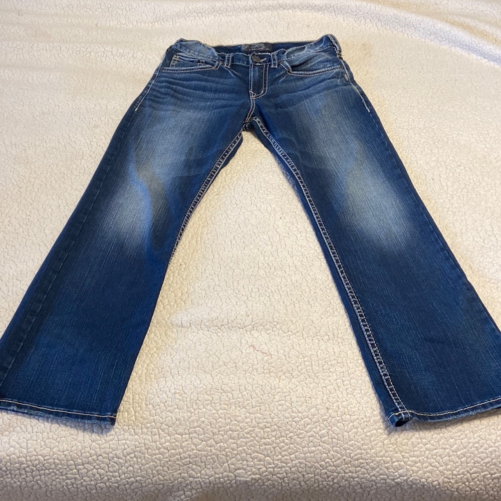 Silver Jeans - Mens - Zac Regular Boot Fit -Dark Wash - Size 31 x 30” - EUC - Picture 5 of 9